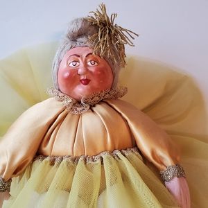 Hand Made / Painted In Italy  Doll Cloth Bodies Composition Face